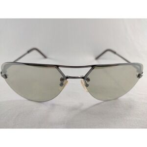 AV by Adrienne Vittadini Sunglasses AV EX#1 Gunmetal Aviator Green Flash 62-13